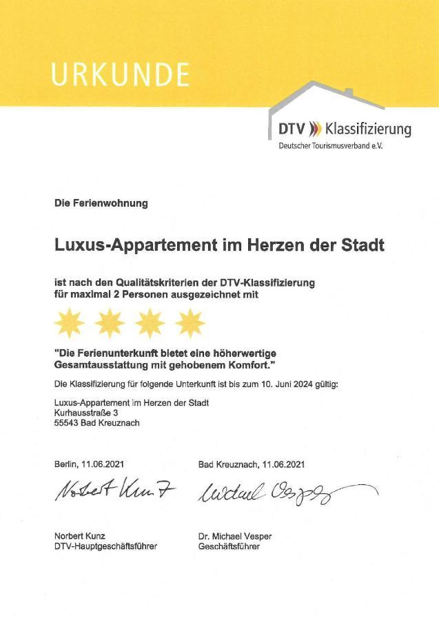 Luxus-Appartement Im Herzen Der Stadt Bad Kreuznach Kültér fotó